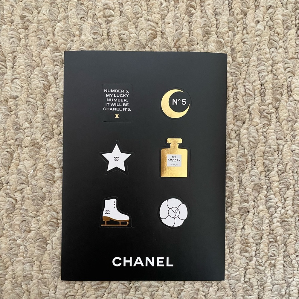 CHANEL STICKERS AND POSTCARDS NO 5 IN THE STARS NEW 💫⛸️⛸️⛸️